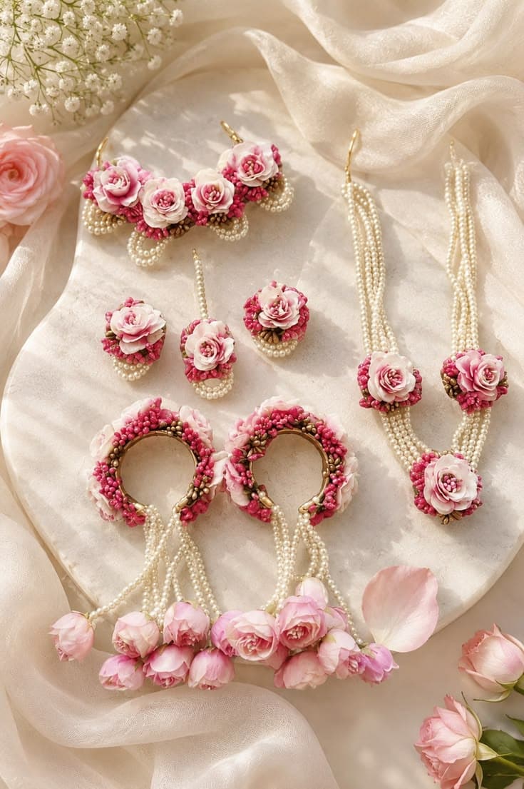 Elegent Floral Jewelry Set