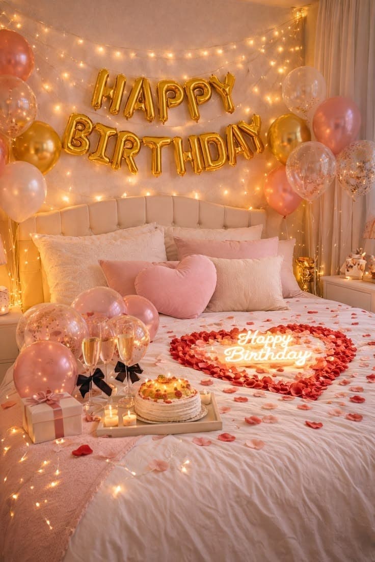 Bedroom Birthday Decor