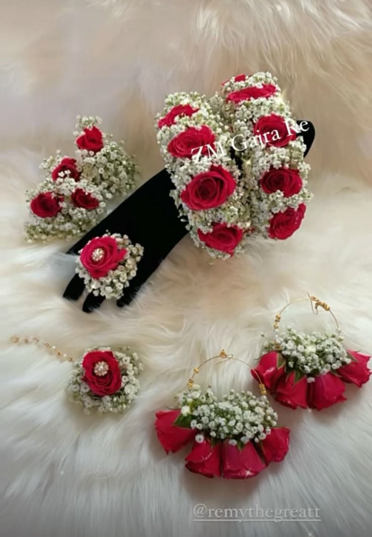 Classic Floral Jewelry Set