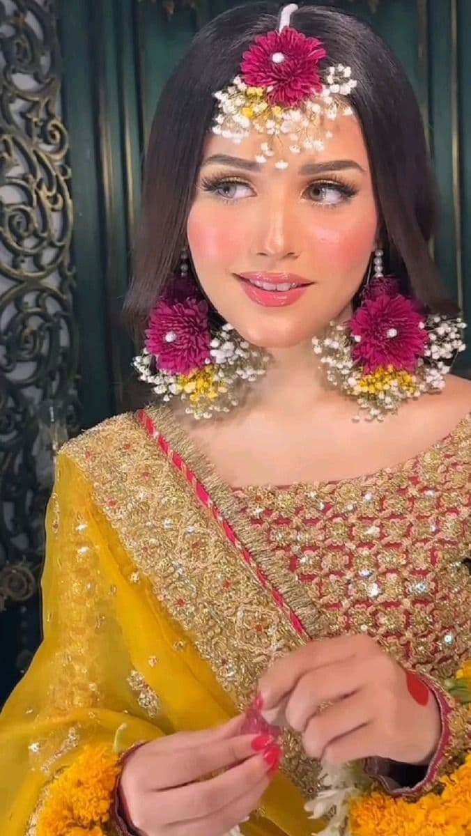 Vibrant Mehndi Floral Jewelry